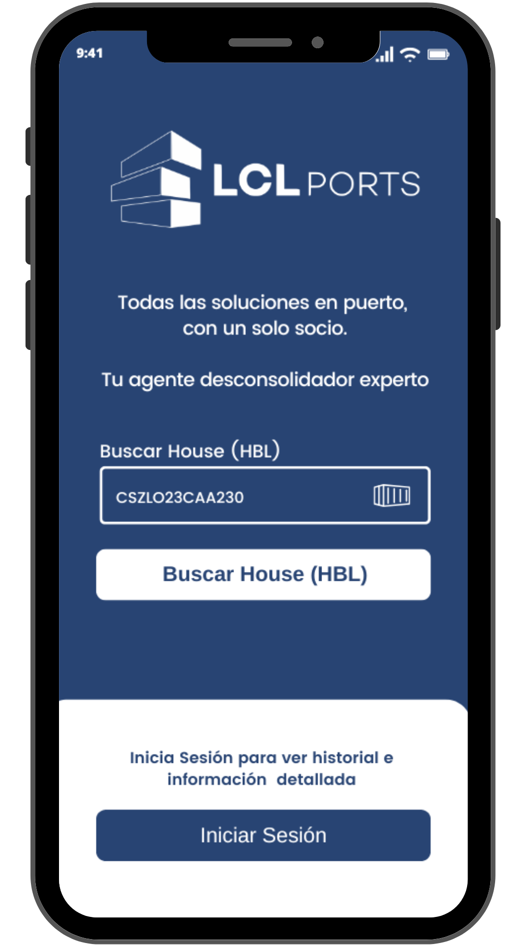 Persona usando la app
